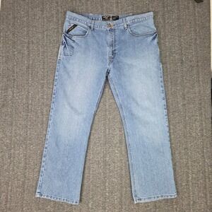 Ariat Rebar Jeans Mens 38x30 M4 Relaxed Bootcut Mens Light Wash Western Work